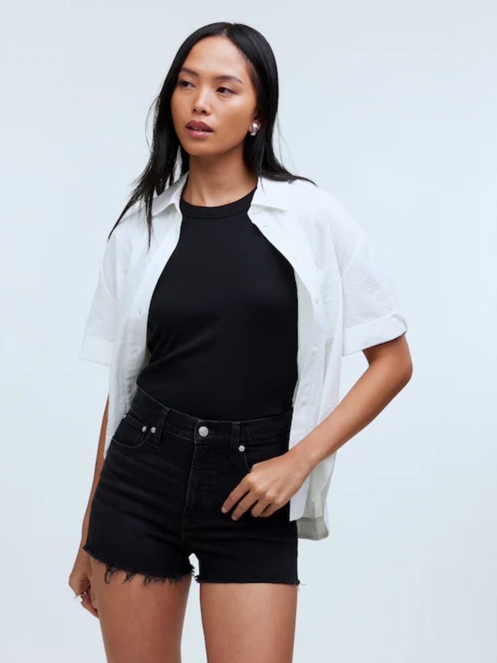 Madewell The Perfect Short in Lunar Wash Size 29 - Picture 3 of 13
